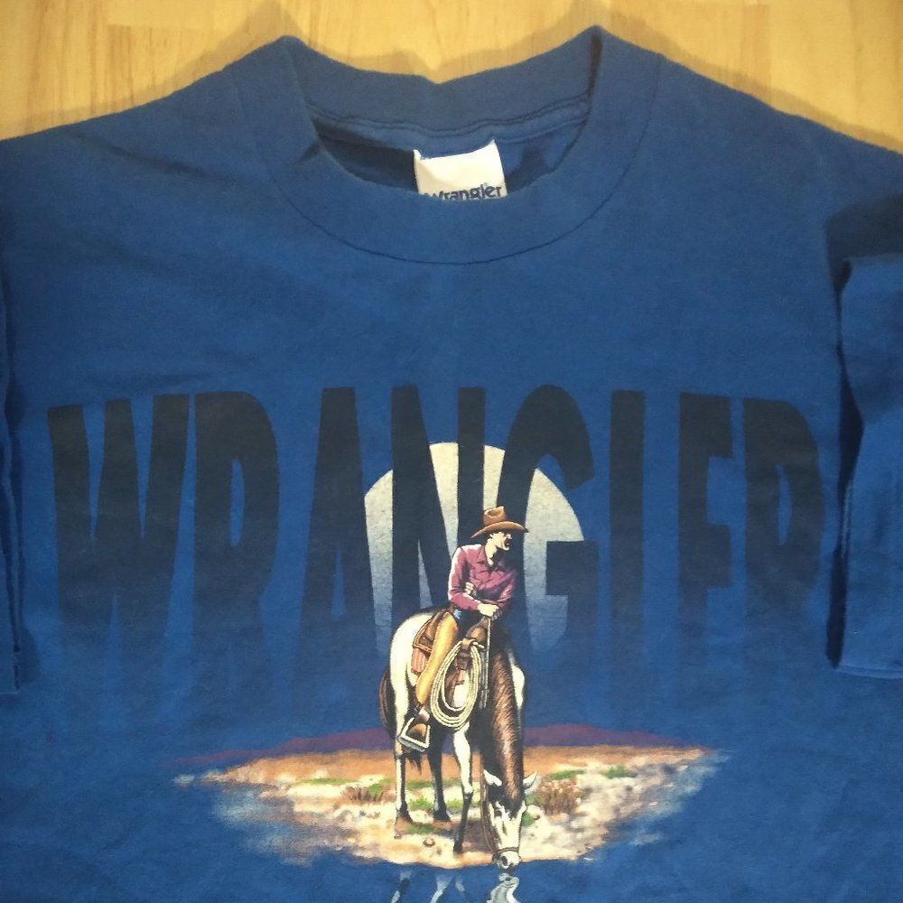Vintage 90s Wrangler Leave Only Hoofprints Take Only Memories T-Shirt